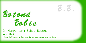 botond bobis business card